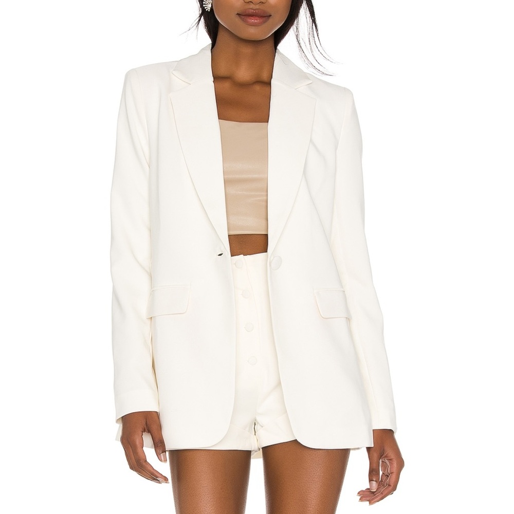 Camila coelho Arielle blazer in ivory size XS